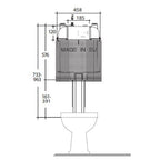 Studio Bagno Manhattan Wall Faced Pan w/ Oli 74 In-wall Cistern