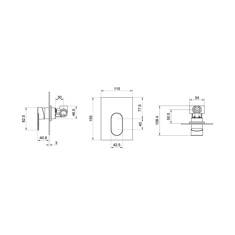 Paco Jaanson Love Me Wall Mixer Spec