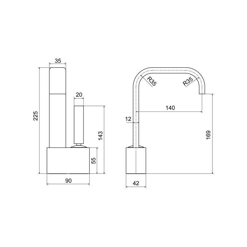 Paco Jaanson Super Box Basin Mixer Spec