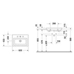 Duravit 2nd Floor Inset Washbasin