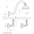 Brodware Paris Shower Set with Levers