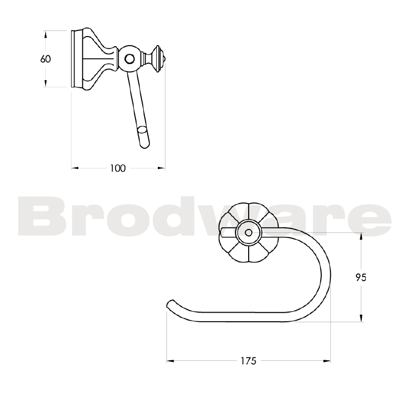 Brodware Paris Toilet Roll Holder