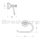 Brodware Paris Toilet Roll Holder