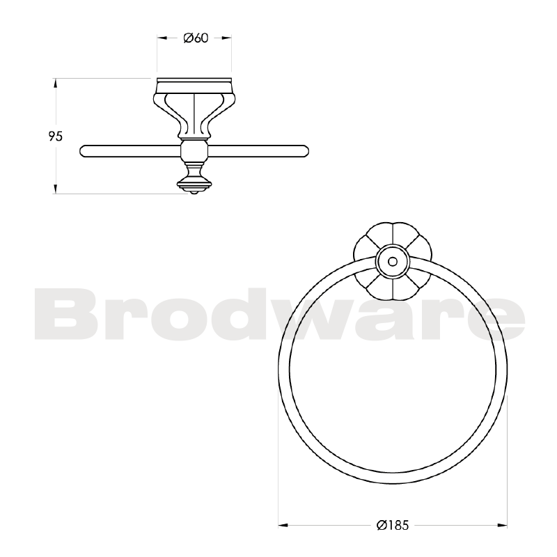 Brodware Paris Towel Ring