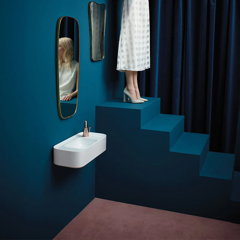 Parisi Cameo Wall Basin 600 x 280 1 Tap Hole colour options