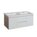 Parisi Lotus Ash 1200 Wall Hung Vanity Twin Basin Top