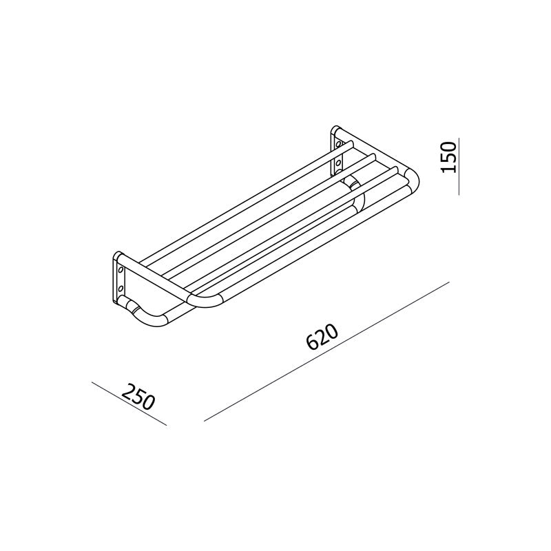 Parisi L'Hotel Towel Rack Spec