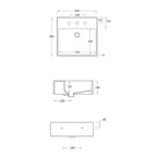 Parisi Quadro 50 Wall Basin Specification