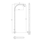 Parisi Ellisse Freestanding Bath Spout Spec