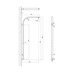 Parisi Ellisse Long Shower Arm Spec