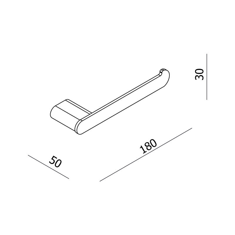 Parisi Ellisse Toilet Roll Holder Spec