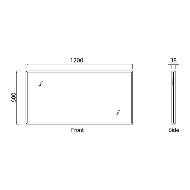 Parisi Forty Five 1200 Mirror Spec