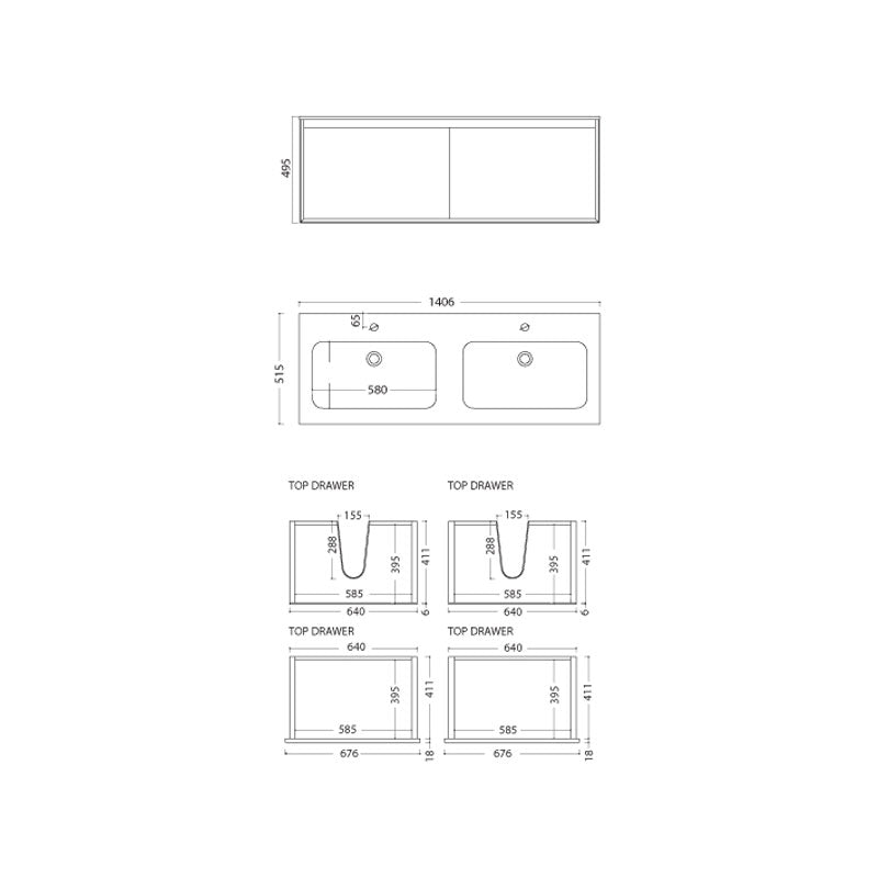 Parisi Iks 1400 Wall Mounted Cabinet Spec