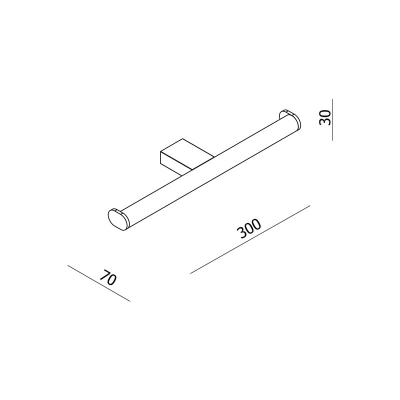 Parisi L'Hotel Double Toilet Roll Holder spec