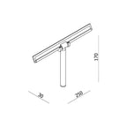 Parisi L'Hotel Shower Squeegee With Mounting Brackets Spec