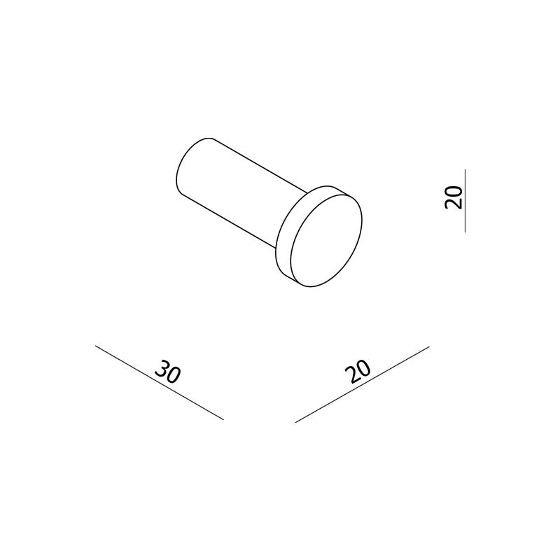 Parisi L'Hotel Single Robe Hook Spec