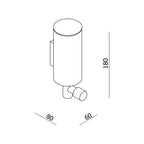 Parisi L'Hotel Soap Dispenser Wall Mounted Bottom Press Spec