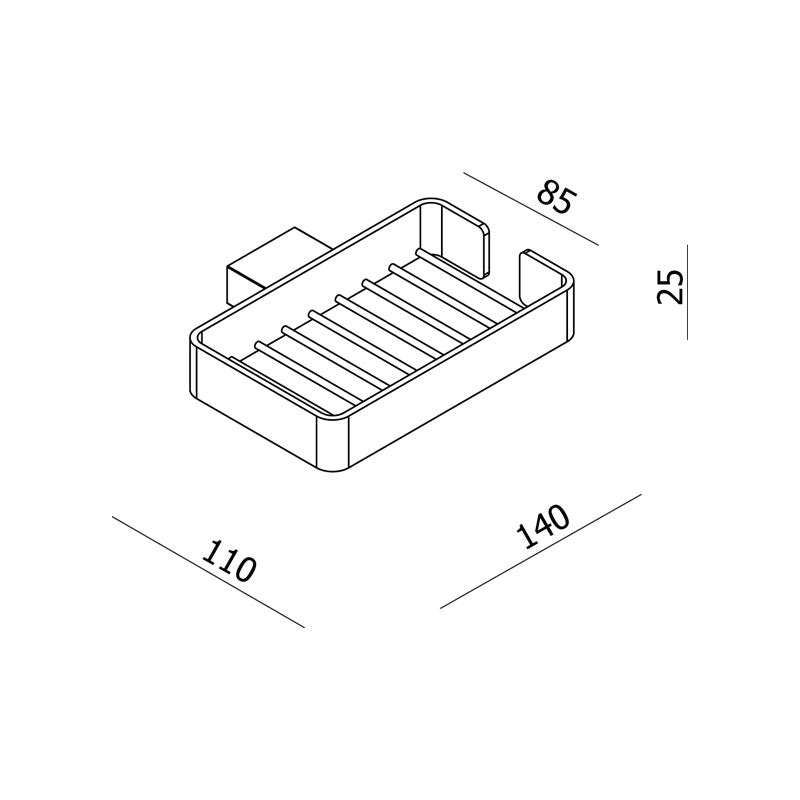 Parisi L'Hotel Soap Rack 140mm Spec