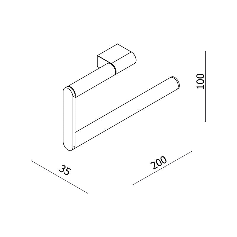 Parisi L'Hotel Towel Ring Spec
