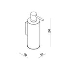 Parisi L'Hotel Wall Mounted Soap Dispenser Spec