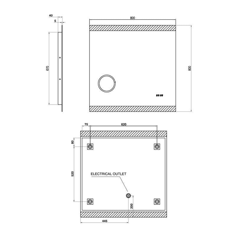Parisi Laser 80 Mirror Spec