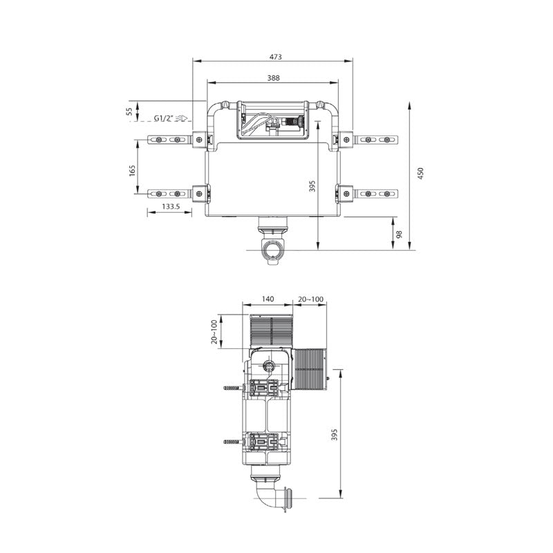 Parisi Low Level Cistern Spec