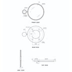 Acciaio Progressive LED Mirror 800 Magnifier Chrome Specifications