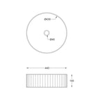 Parisi Millerighe 44 Bench Basin Spec