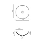 Parisi Pod 420x420 Bench Basin Spec