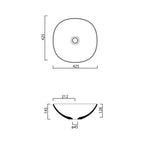 Parisi Pod 420x420 Bench Basin Spec