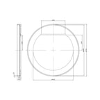 Parisi Pure Oval Mirror Spec