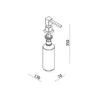 Parisi Quadro Basin Soap Dispenser Spec 