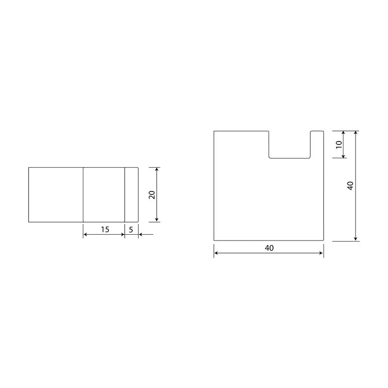 Parisi Quadro Robe Hook Spec