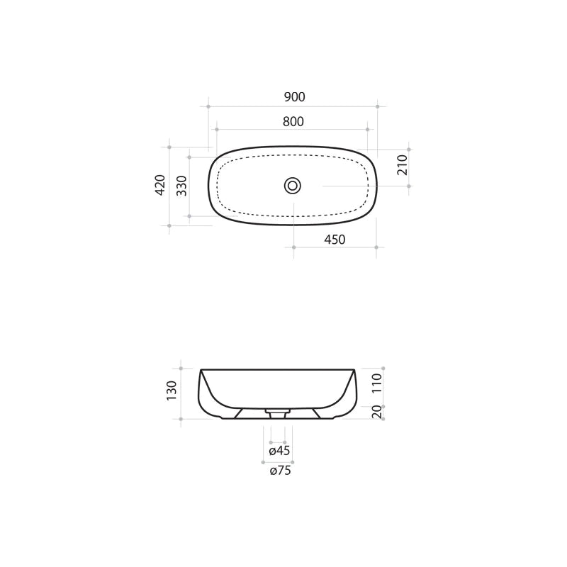 Parisi Seed 900x420 Bench Basin Spec