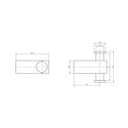 Parisi Tondo Double Robe Hook Spec