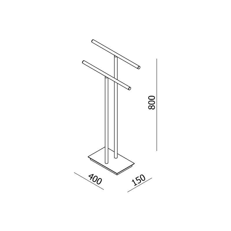 Parisi Tondo Double Towel Holder Spec