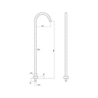 Parisi Tondo Freestanding Bath Spout Spec