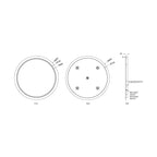 Parisi Tondo Round  Mirror Spec