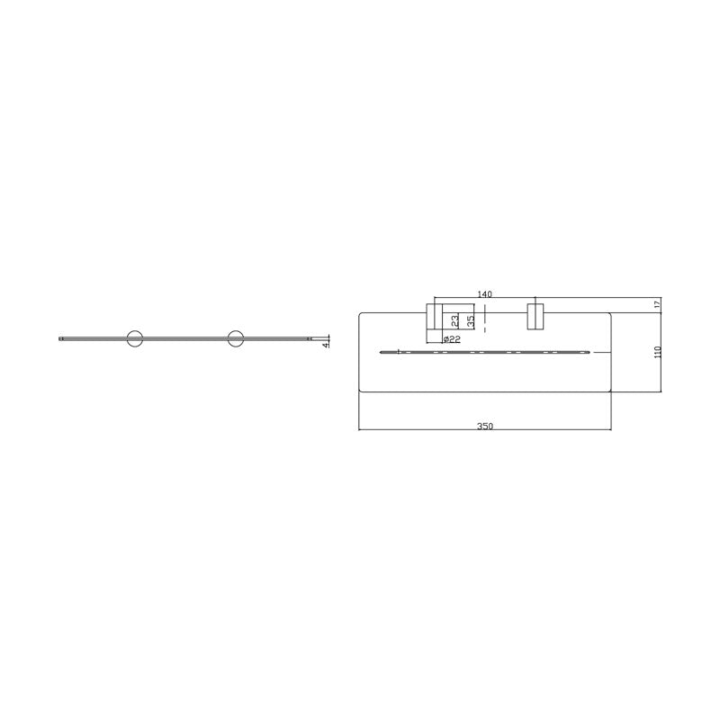 Parisi Tondo Shelf 350mm Spec 