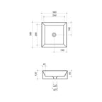 Parisi Track 380x380 Bench Basin Spec 