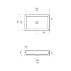 Parisi Track 600x380 Bench Basin Spec