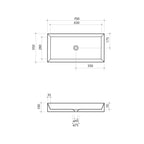 Parisi Track 700x350 Bench Basin Spec
