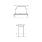 Parisi Trapezio Wood Frame White Oak Spec