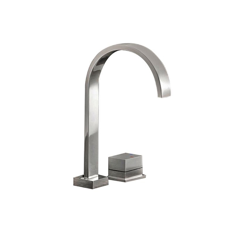 Parisi Quadro Hob Mixer Curved Swivel Spout