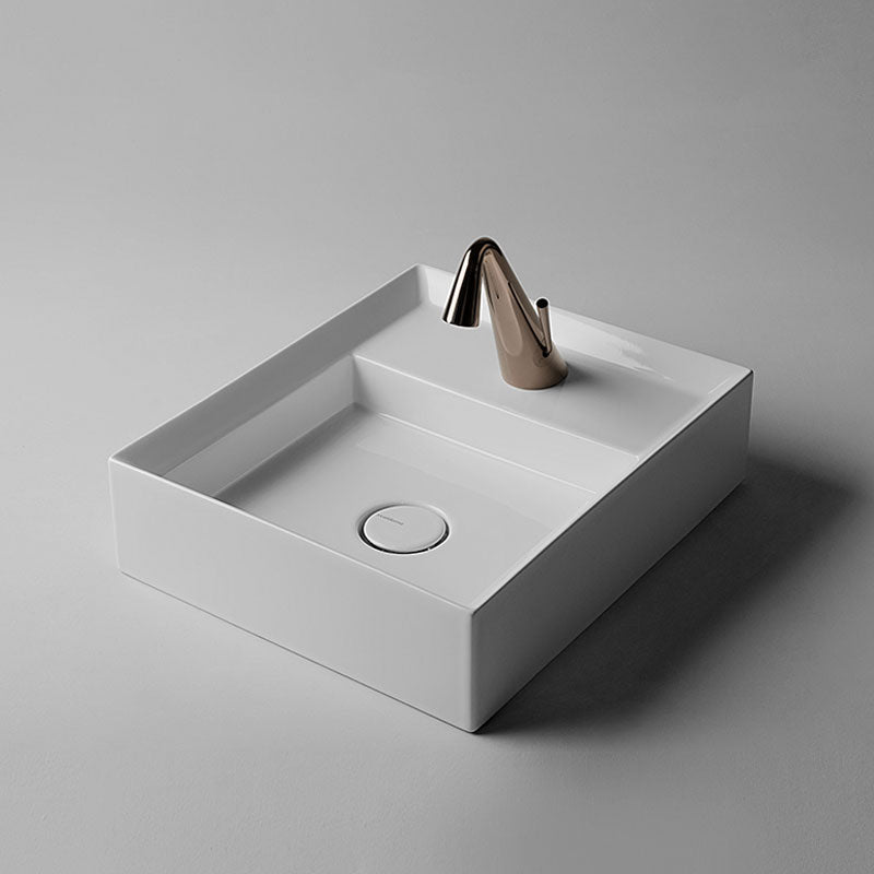 Parisi Cut 450x380 Bench Basin with Platform & 1 Tap Hole