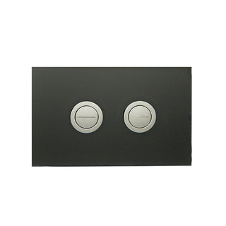 Pneumatic Twin Button Set on Black Glass Plate