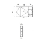 Parisi Bianco 1000 Mirror Cabinet- Matt White Specification