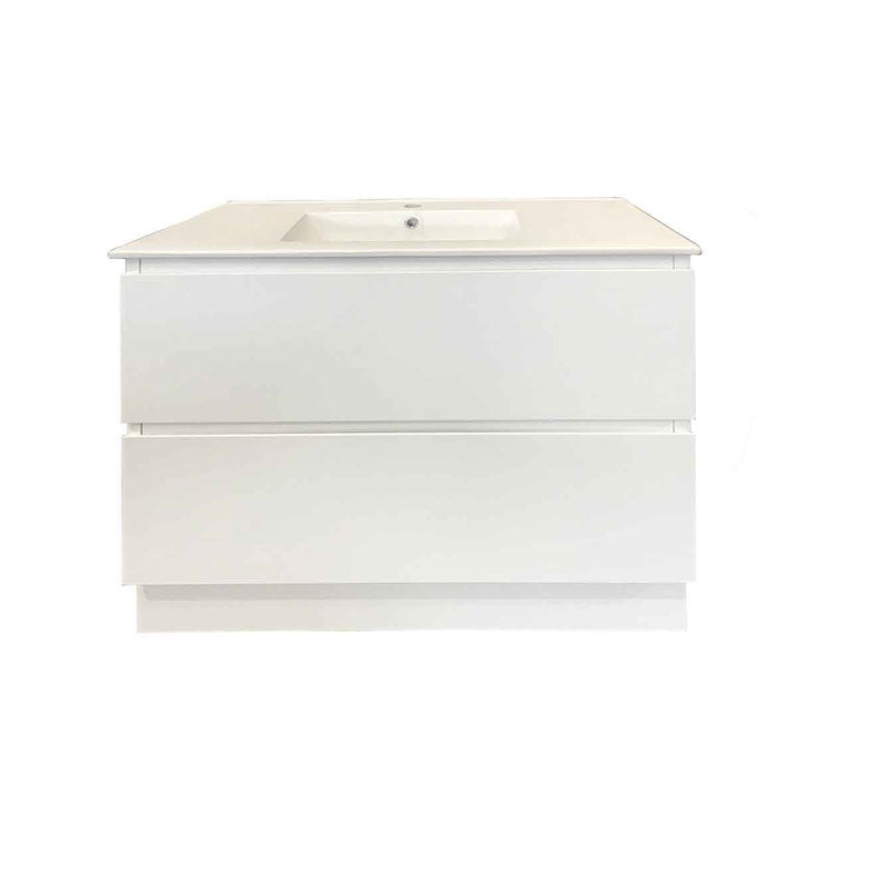 Parisi Pure Bianco 1000 Floor Cabinet with Ceramic Top Matt White
