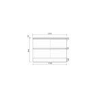 Parisi Pure Bianco 1200 Floor Cabinet with Double Ceramic Top Matt White specifications