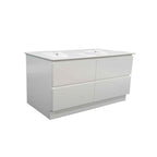 Parisi Pure Bianco 1200 Floor Cabinet with Double Ceramic Top Matt White